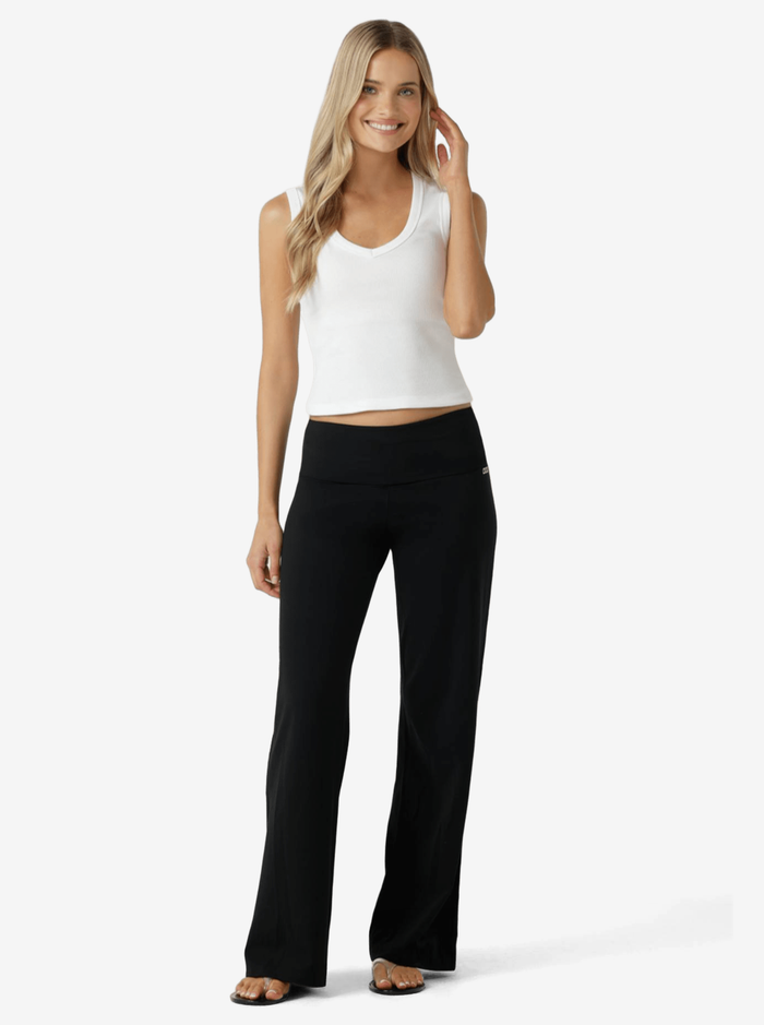 Liberty Fold Over Waist Wide Leg Active Pants