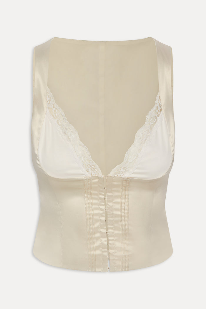 Lilia Corset Top - Feather
