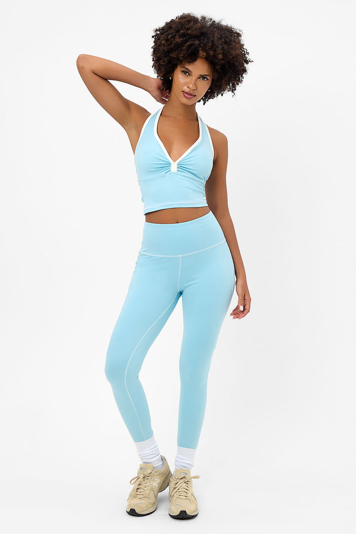Lively Baby Blue Halter Sports Bra