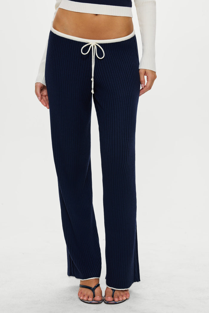 Lochlin Knit Pants- Deep Sea