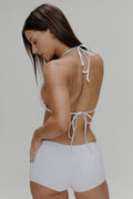 Logan Eyelet Swim Shorts Spring Cloud