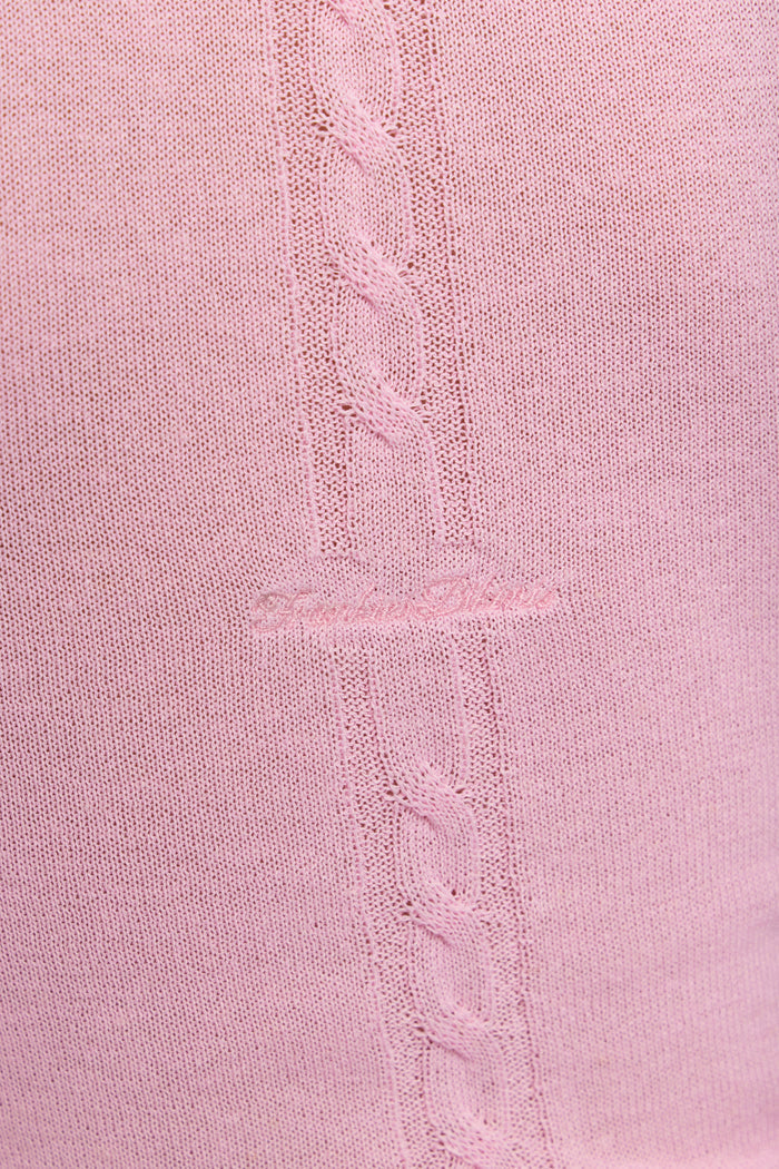 Logan Knit Mini Dress - Pink Cloud