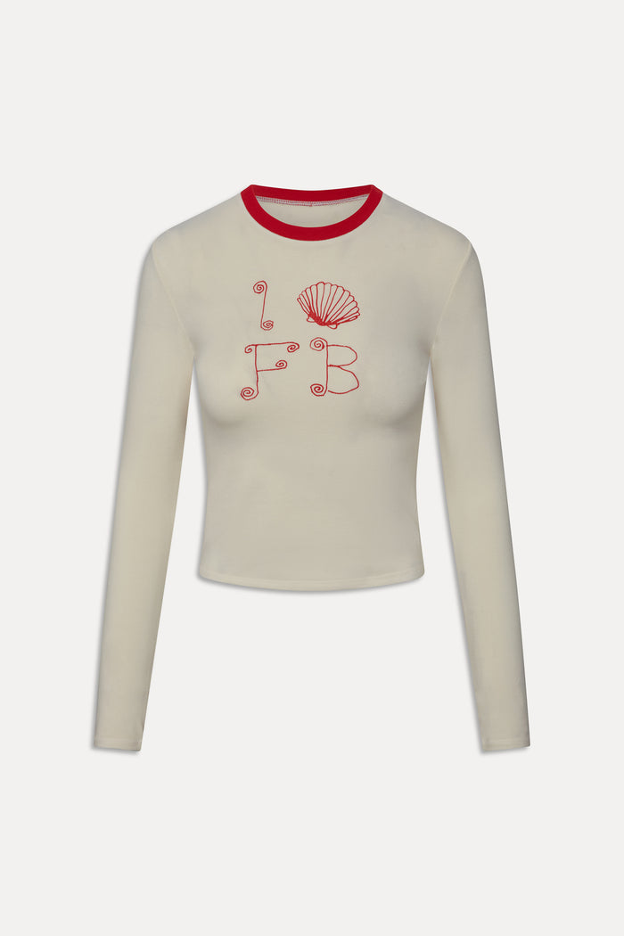 Low Tide Long Sleeve Shirt - Sunrise Shell