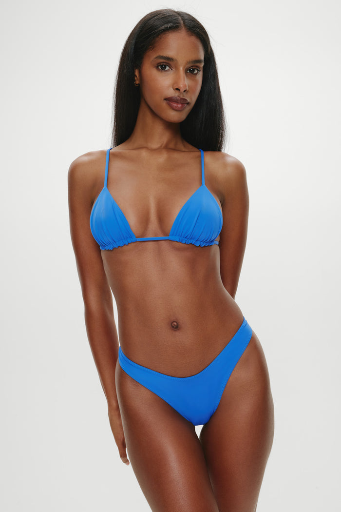 Lumia Skimpy Triangle Bikini Top - Lake Blue