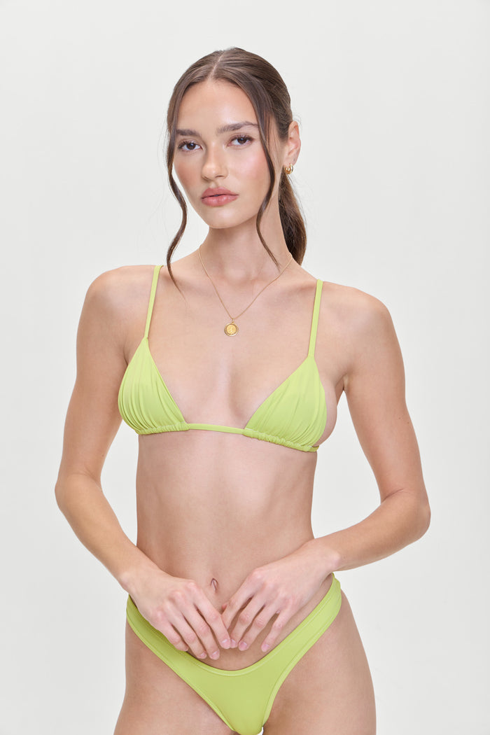 Lumia Triangle Bikini Top Lily Pad