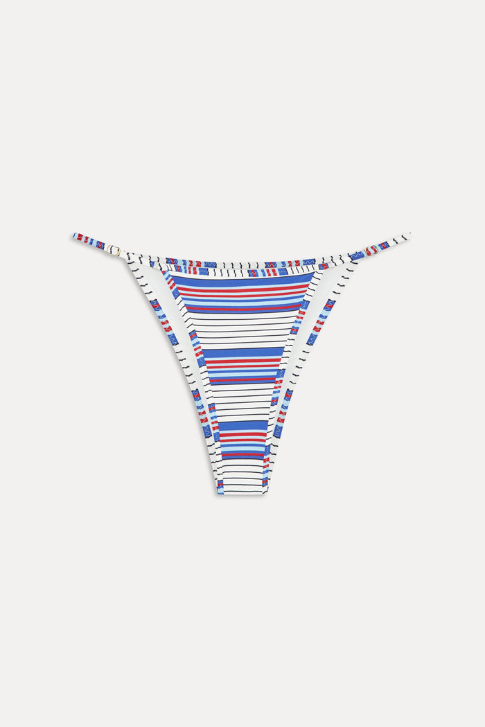 Luna Striped Bikini Bottom - St. Tropez Stripe