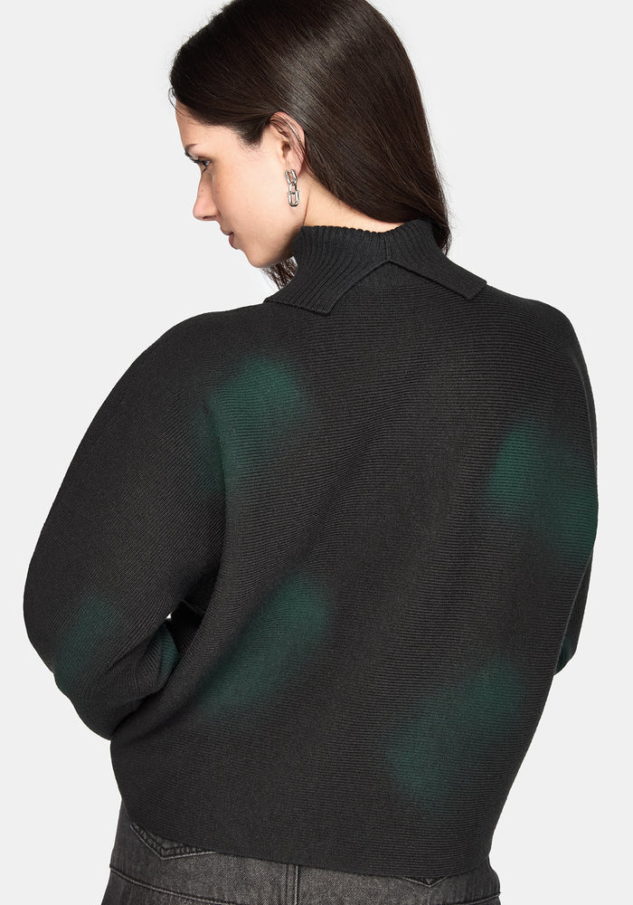 Luvena Batwing Dyed Knit Sweater