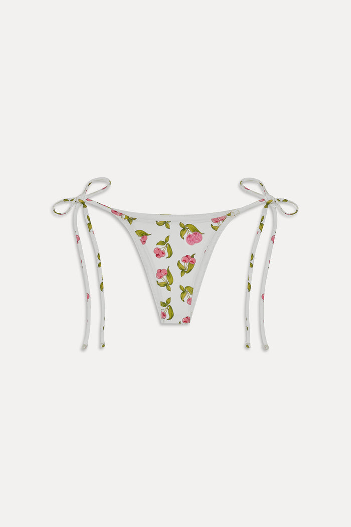 Mackenzie Cheeky String Bikini Bottom - Cherry Picked