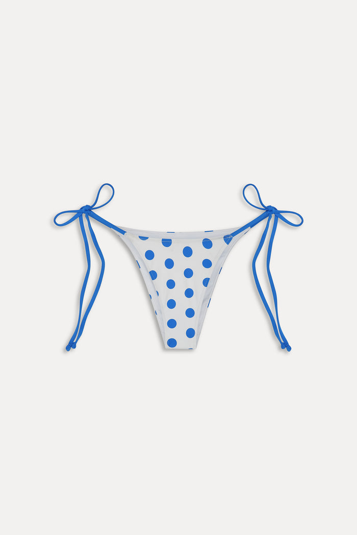 Mackenzie Cheeky String Bikini Bottom - Delicate Dot