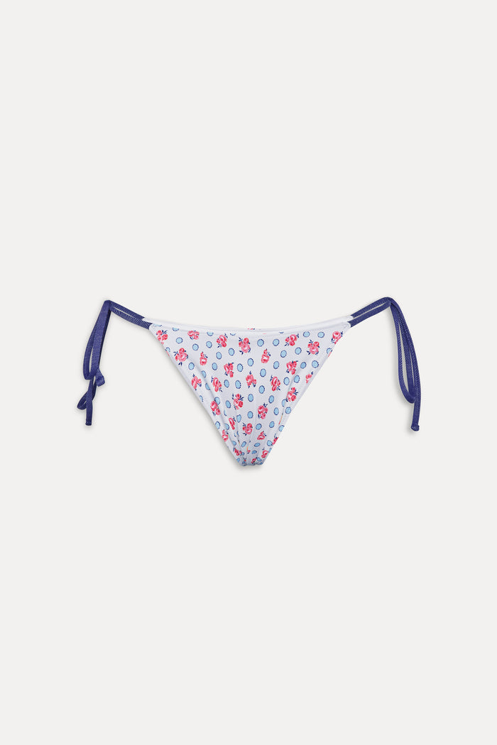 Mackenzie Cheeky String Bikini Bottom Wild Rose