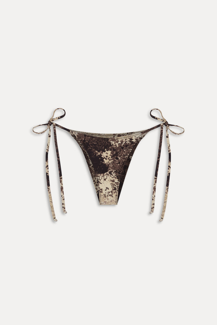 Mackenzie Reversible String Bikini Bottom - Saddle Up