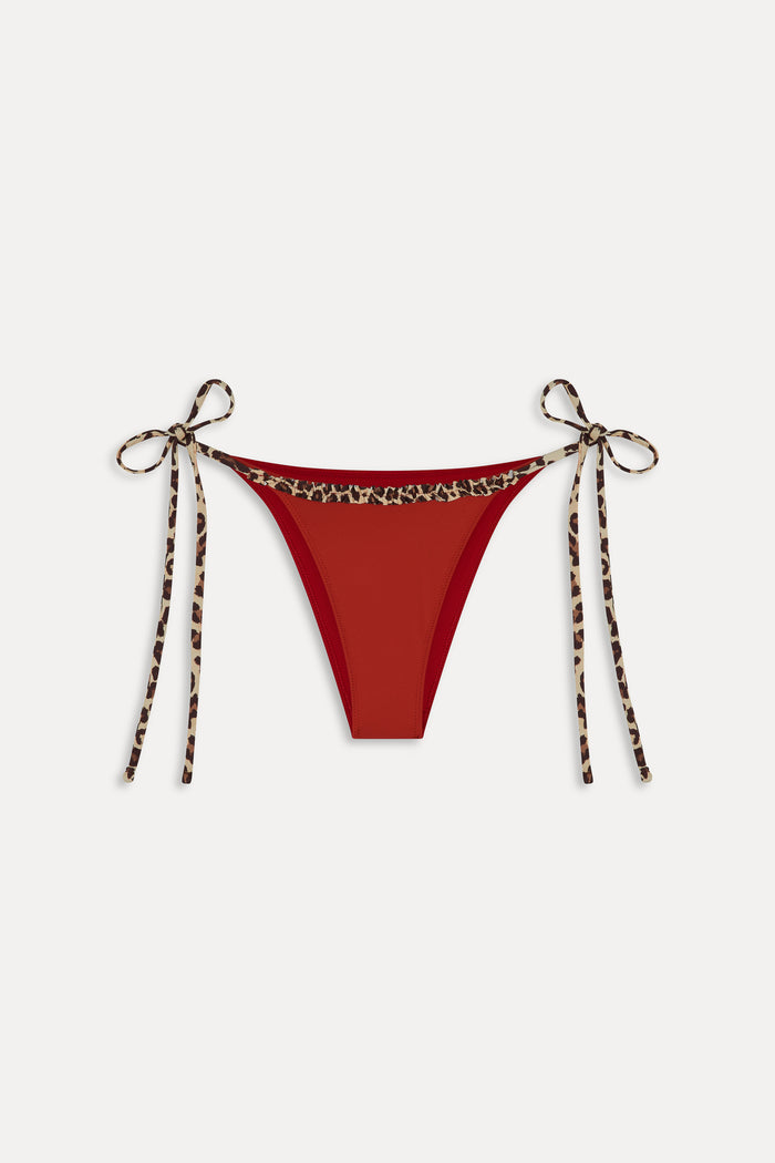 Mackenzie Ruffle Cheeky Bikini Bottom - Valentine