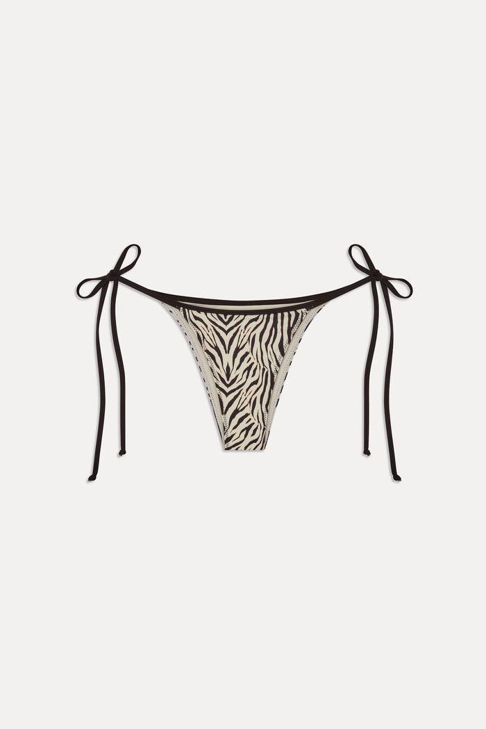 Mackenzie Skimpy String Bikini Bottom - Zebra
