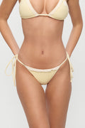 Mackenzie Cheeky String Bikini Bottom - Lemon
