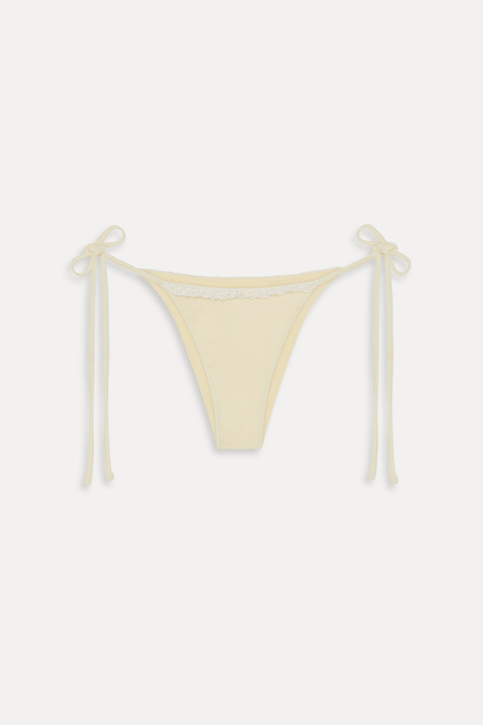 Mackenzie Cheeky String Bikini Bottom - Lemon