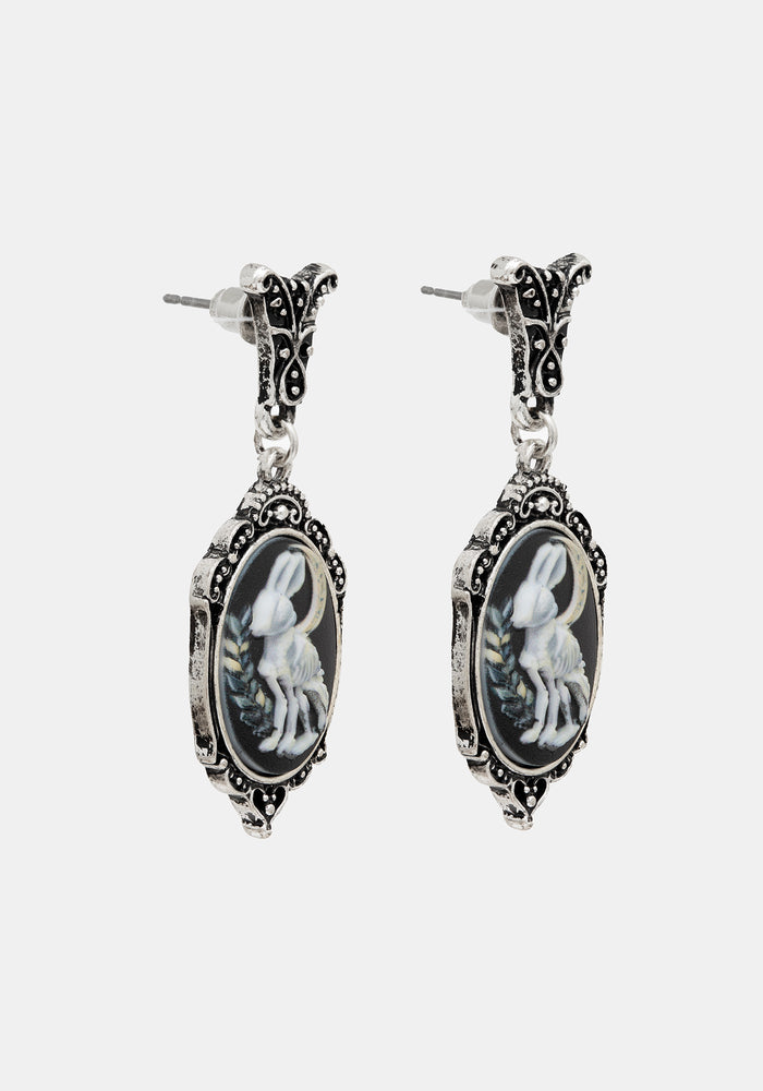 Malia Rabbit Skeleton Earrings