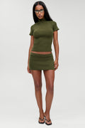 Marialla Cloud Knit Mini Skort - Alpine