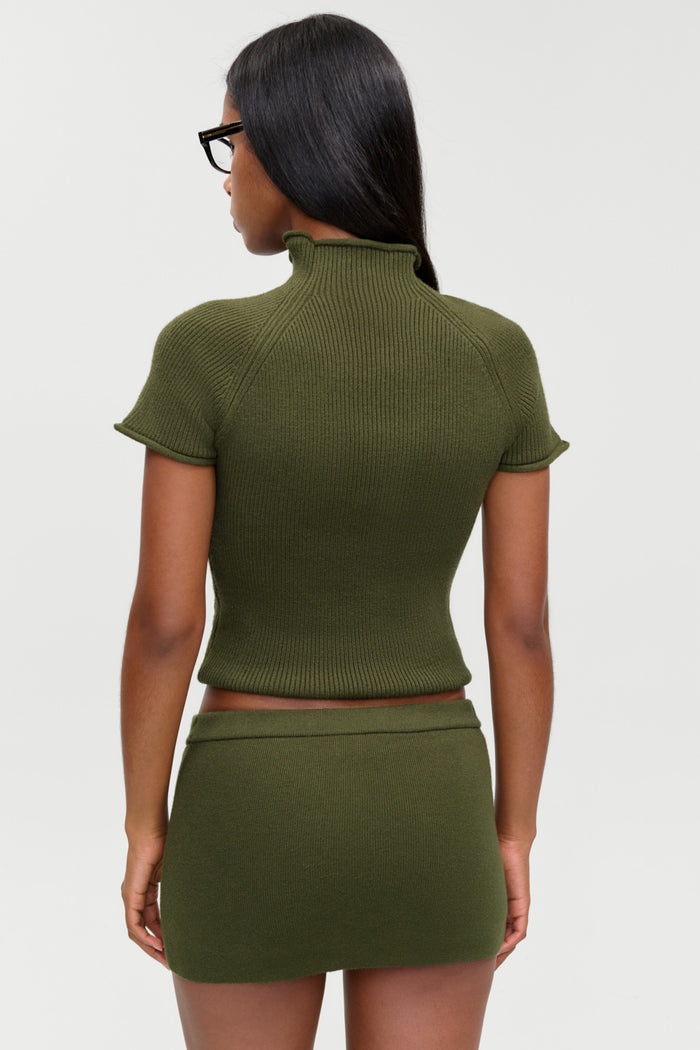 Marialla Cloud Knit Mini Skort - Alpine