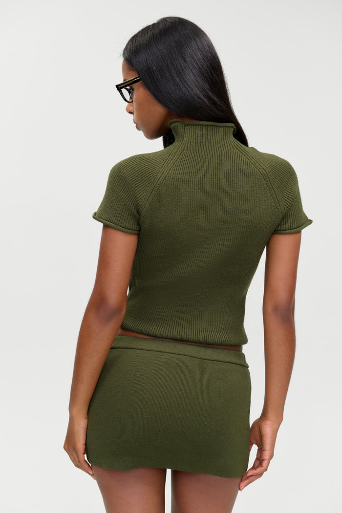 Marialla Cloud Knit Mini Skort - Alpine