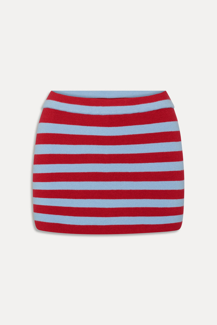 Marialla Knit Mini Skort - Blue Raspberry