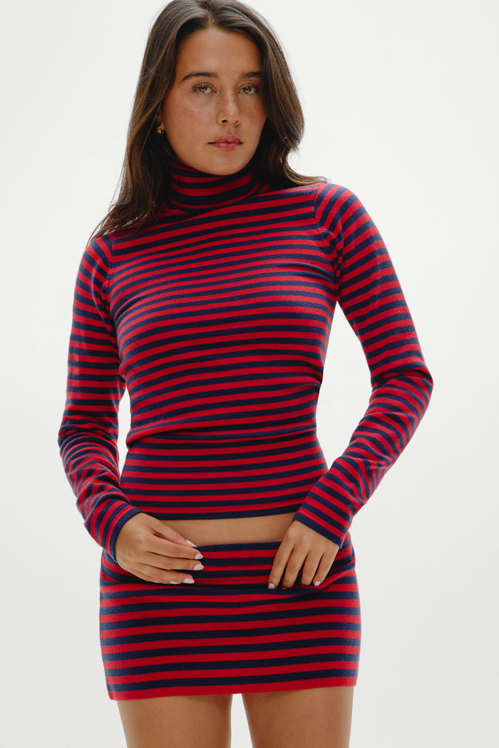 Marialla Mini Skort - Sunday Stripe