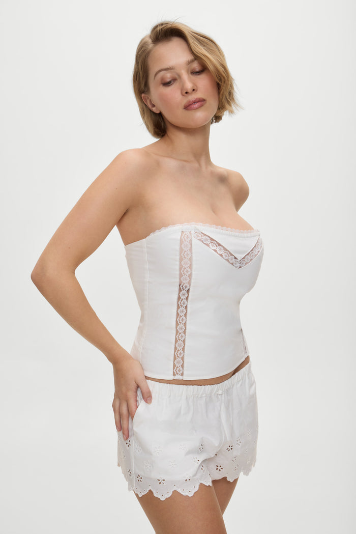 Mariam Tube Top White