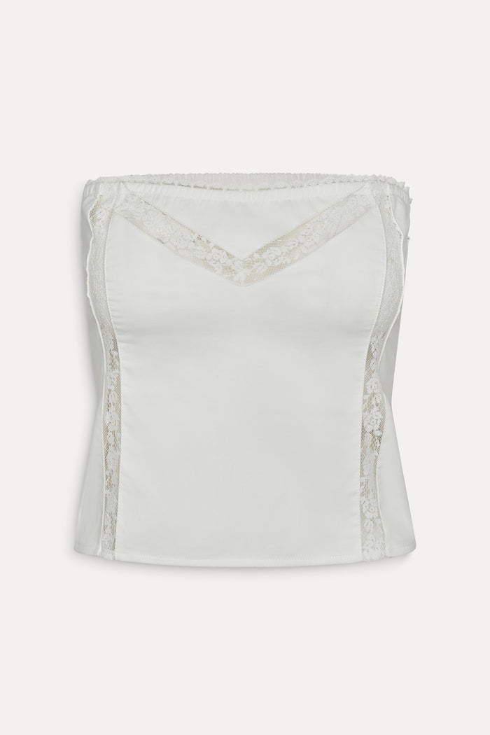 Mariam Tube Top White