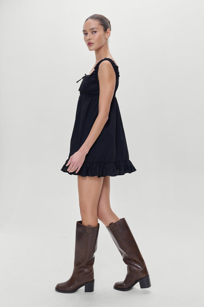 Marilyn Babydoll Dress Black