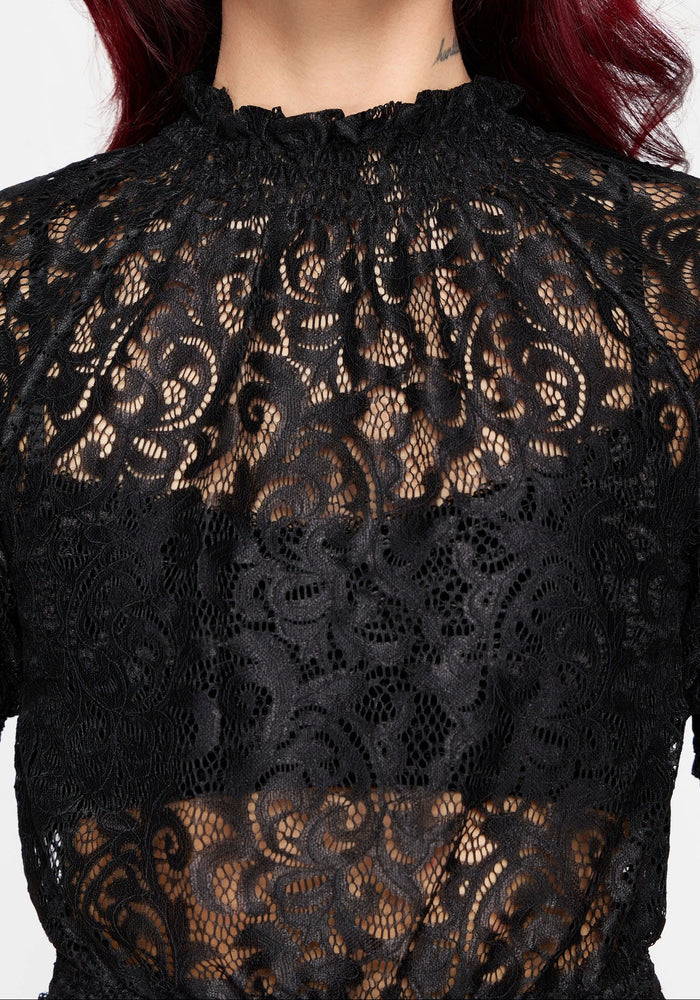 Mave Shirred Lace Blouse