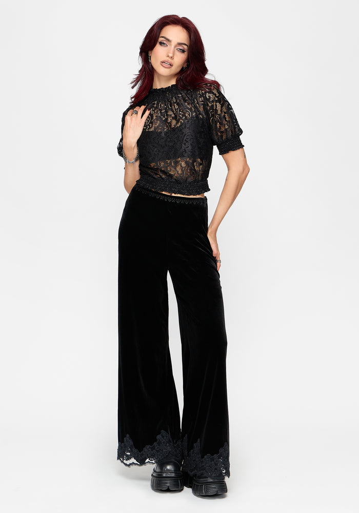 Mave Shirred Lace Blouse