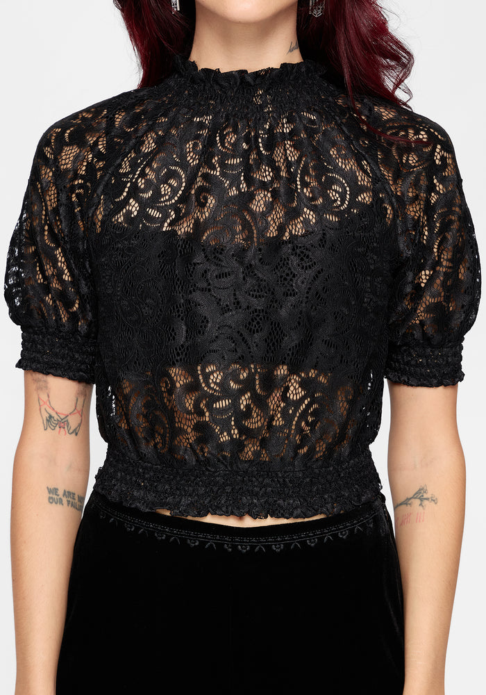 Mave Shirred Lace Blouse