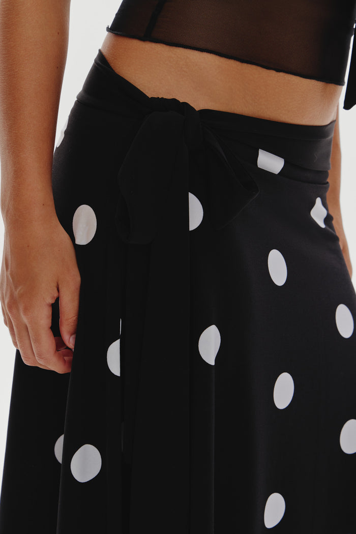 May Midi Skirt - Paris At Midnight