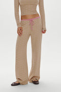 Mellow Knit Pants - Pink Ornaments