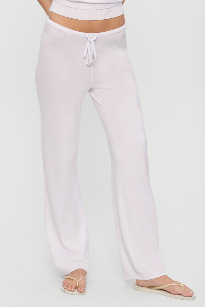 Mellow Knit Pants - White