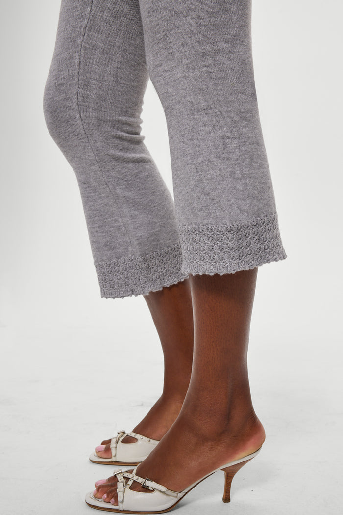 Milo Knit Capri Pants - Cloud Cover