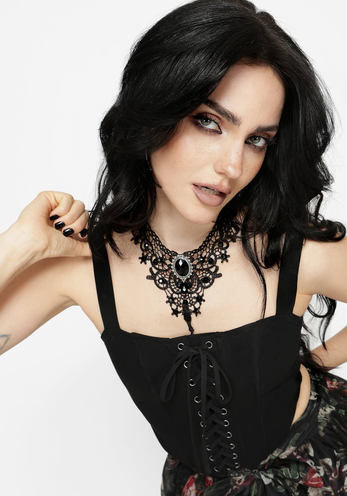 Miranda Lace Up Corset Top