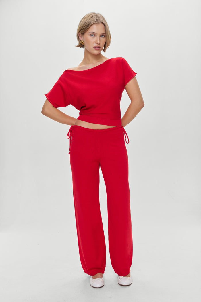 Montecito Boat Neck Knit Shirt Heartstrings