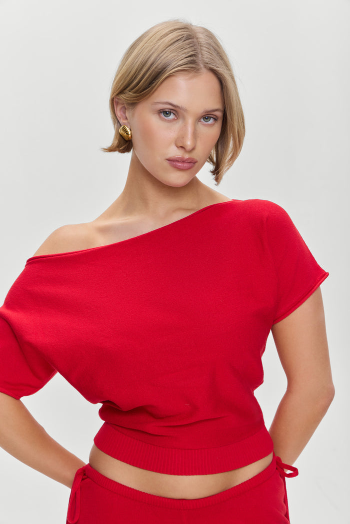 Montecito Boat Neck Knit Shirt Heartstrings