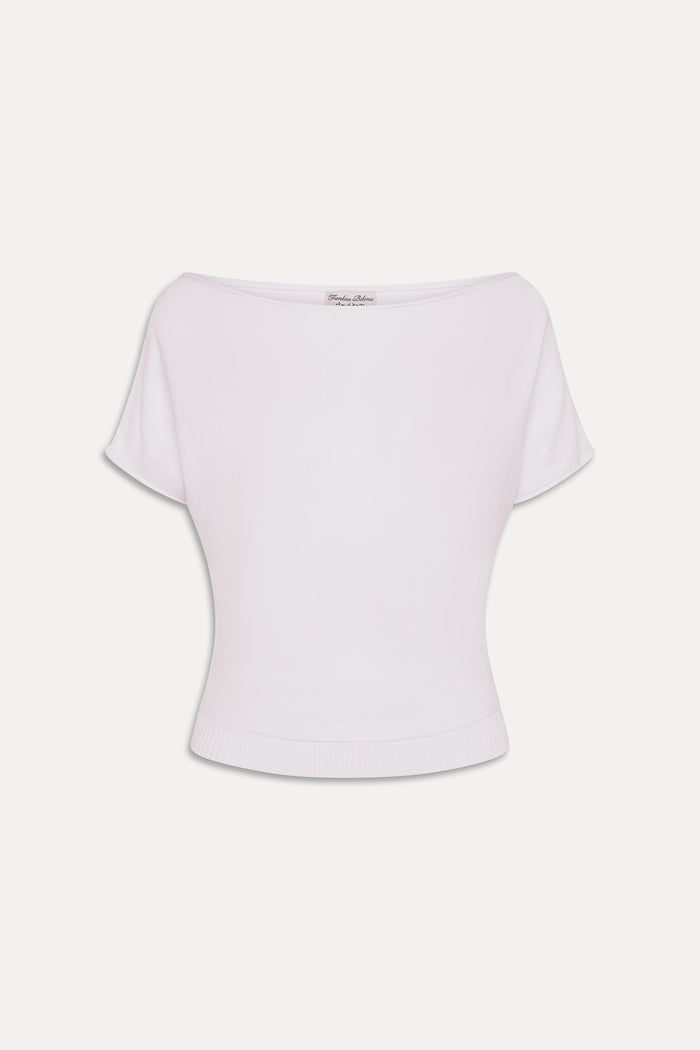 Montecito Boat Neck Knit Shirt - White