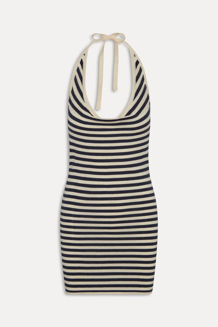 Moon Cloud Knit Mini Dress - Barefoot Stripe