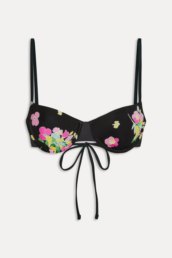Morning Underwire Bikini Top - Midnight Blossom