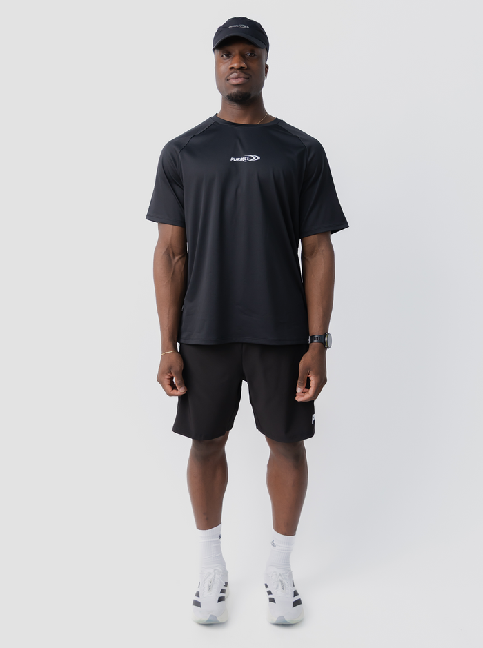 Move Logo Performance Tee in Black