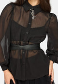 Natalia Cross Over Bow Back Waist Belt