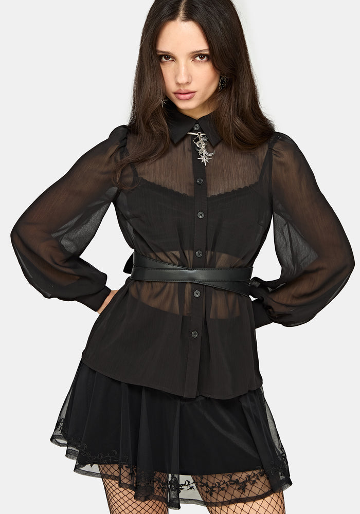 Natalia Cross Over Bow Back Waist Belt