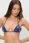 Nick Triangle Halter Bikini Top - Strawberry Patch