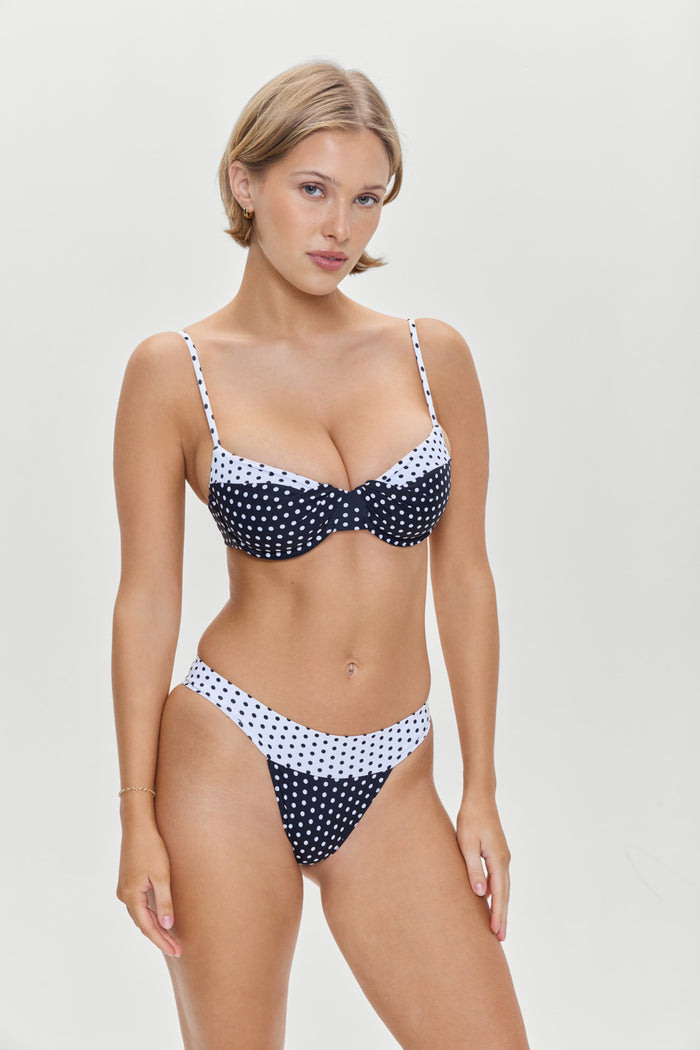 Nick Cheeky Bikini Bottom Classic Polka Dot