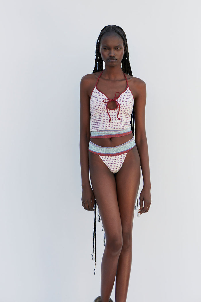 Nick Cheeky Bikini Bottom Sand Paisley
