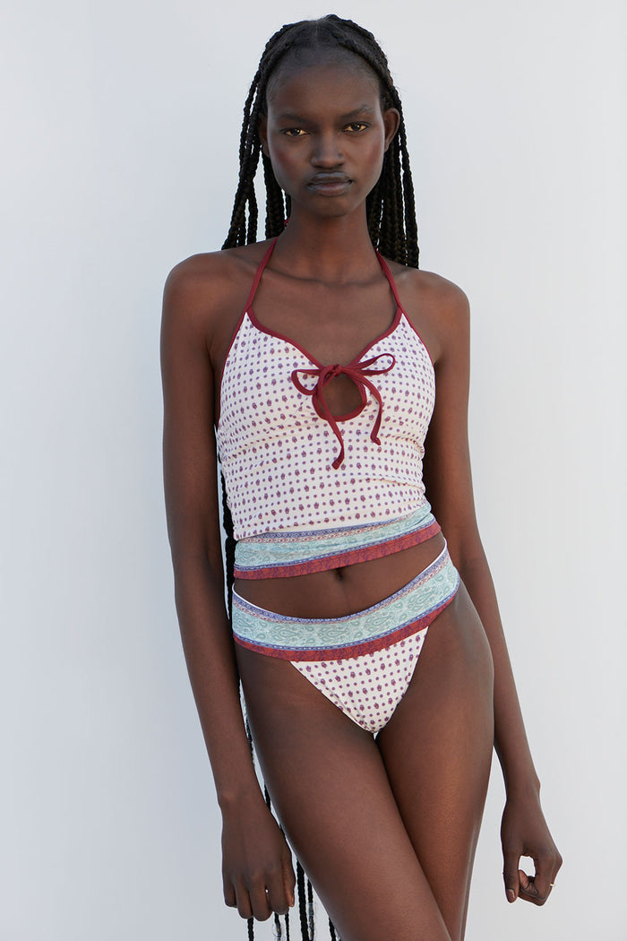 Nick Cheeky Bikini Bottom Sand Paisley