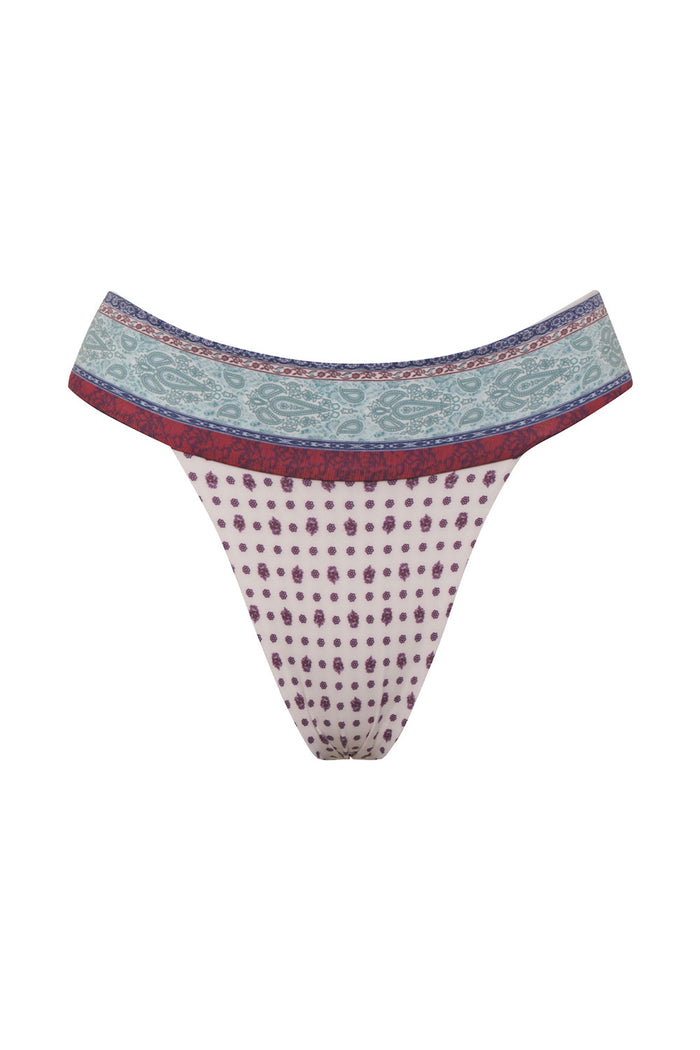 Nick Cheeky Bikini Bottom Sand Paisley