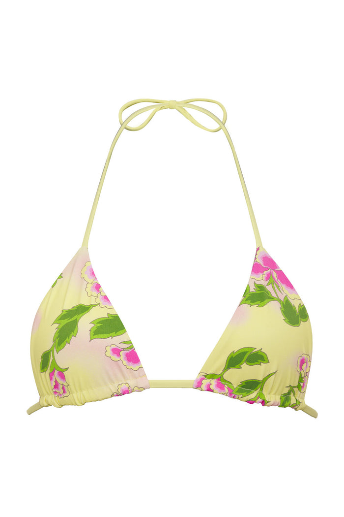 Nick Floral Triangle Bikini Top Mojito